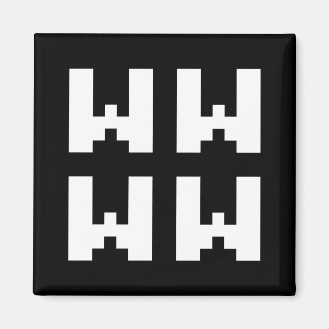 WWWW | LOL Japanisch Internet Slang Magnet (Vorne)