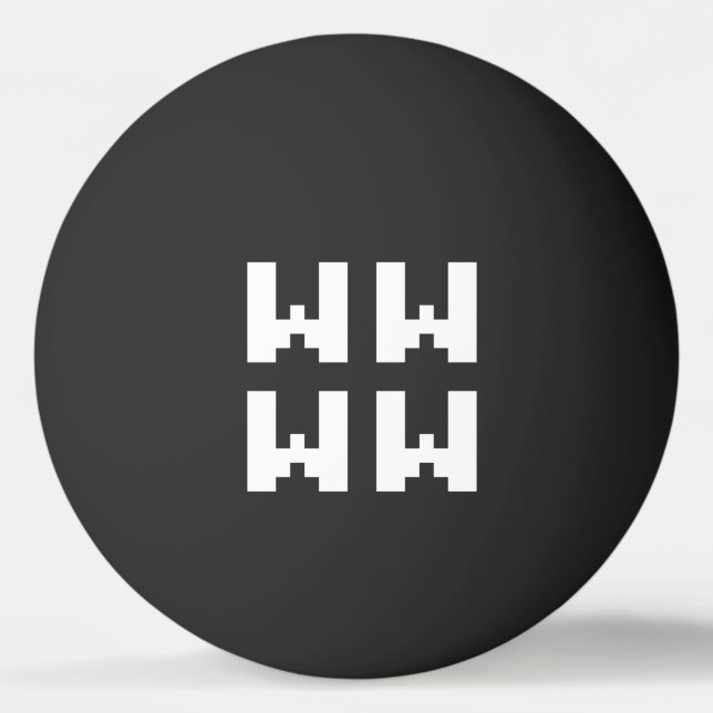 WWWW | LOL Japanischer Internet Slang Ping Pong Ba Tischtennisball (Vorderseite)