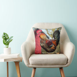 Wyandotte Rooster Kissen