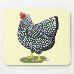 Wyandotte: Silberlackierte Hen Mousepad