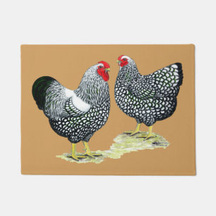 Wyandottes Silver-laced Pair Fußmatte