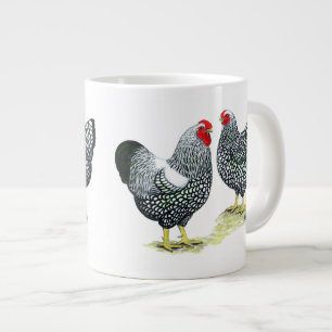 Wyandottes Silver-laced Pair Jumbo-Tasse