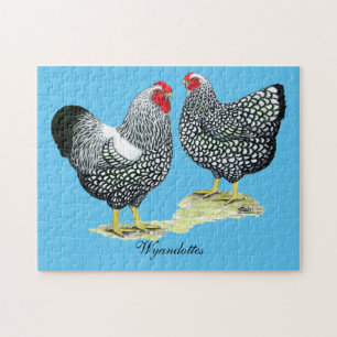 Wyandottes Silver-laced Pair Puzzle