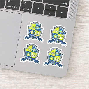 Wyatt Anfangsbuchstabe W individuelle Name Wappen Aufkleber