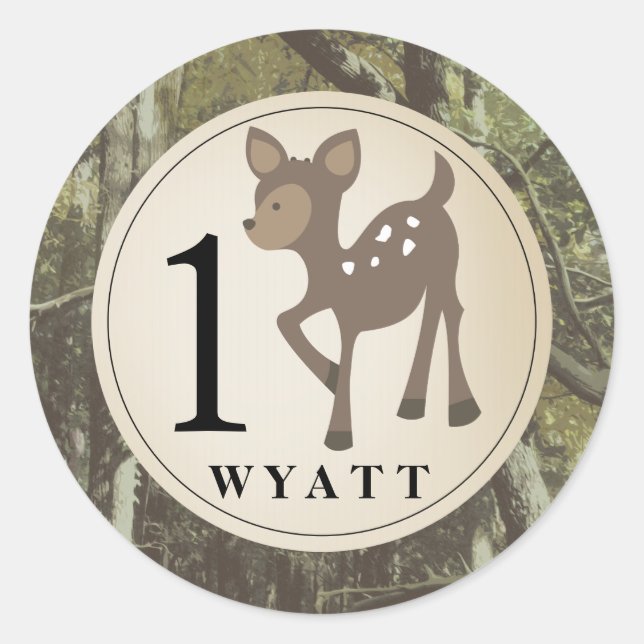 Wyatt Camouflage Deer Sticker (Vorderseite)