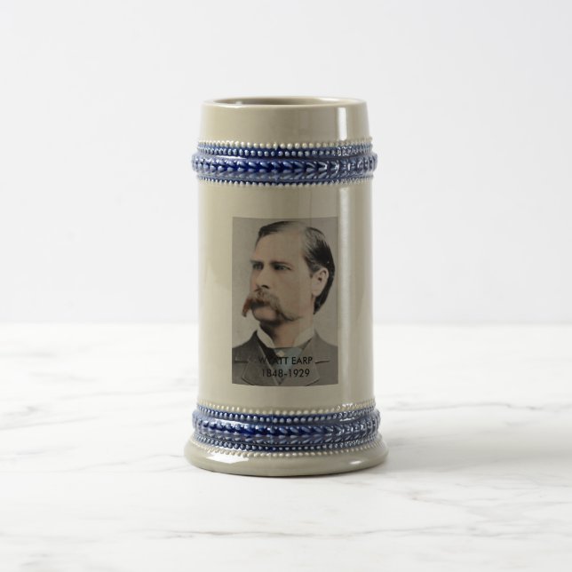 Wyatt Earp Gedenkbier Stein Bierglas (Mittel)