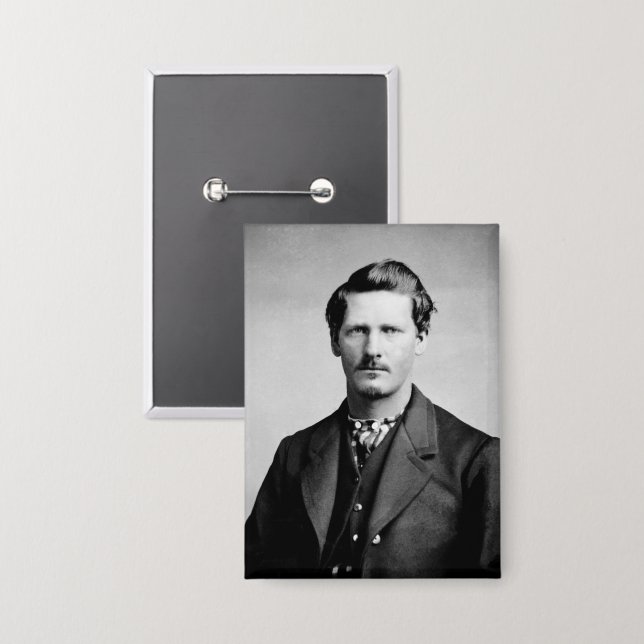 Wyatt Earp: Lawman, Gunfighter, Saloon Keeper Button (Vorderseite/Rückseite)