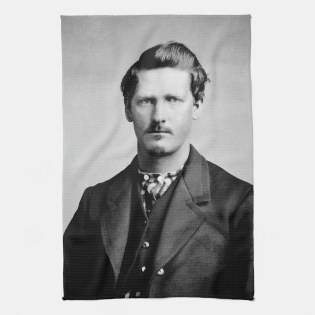 Wyatt Earp: Lawman, Gunfighter, Saloon Keeper Geschirrtuch (Vertikal)