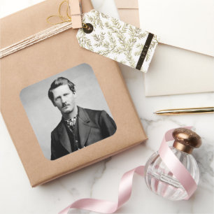 Wyatt Earp: Lawman, Gunfighter, Saloon Keeper Quadratischer Aufkleber