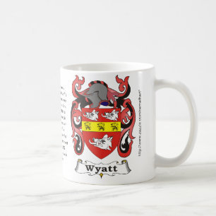 Wyatt Familien-Wappen Tasse