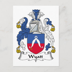 Wyatt Familienwappen Postkarte