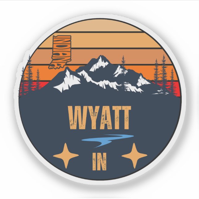 Wyatt, Indiana Aufkleber (Vorderseite)