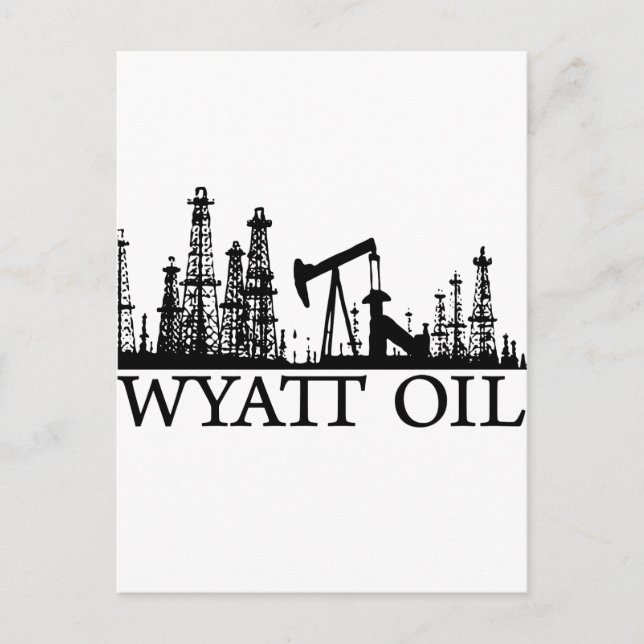 Wyatt Oil / Black Logo Postkarte (Vorderseite)
