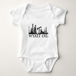 Wyatt Öl (schwarzes Logo) Baby Strampler