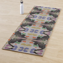 Wyatt The Cat's Downward Hund Yoga Mat - Nur Front