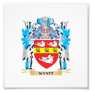 Wyatt-Wappen - Familienwappen Fotodruck