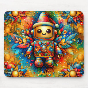 WYATT ~ Zany ROBOT Mousepad