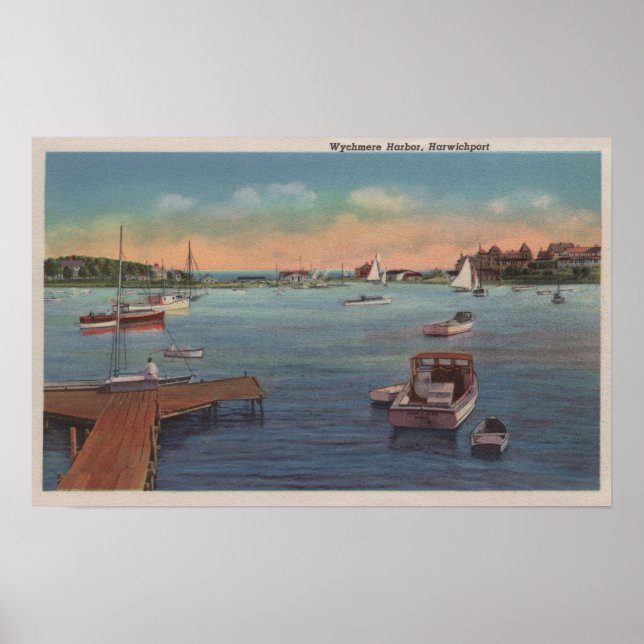 Wychmere Harbour Scene Poster (Vorne)