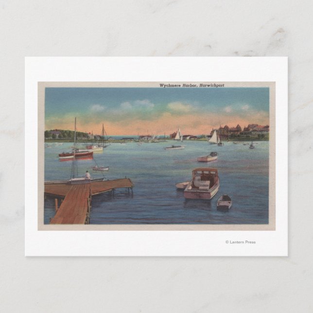 Wychmere Harbour Scene Postkarte (Vorderseite)