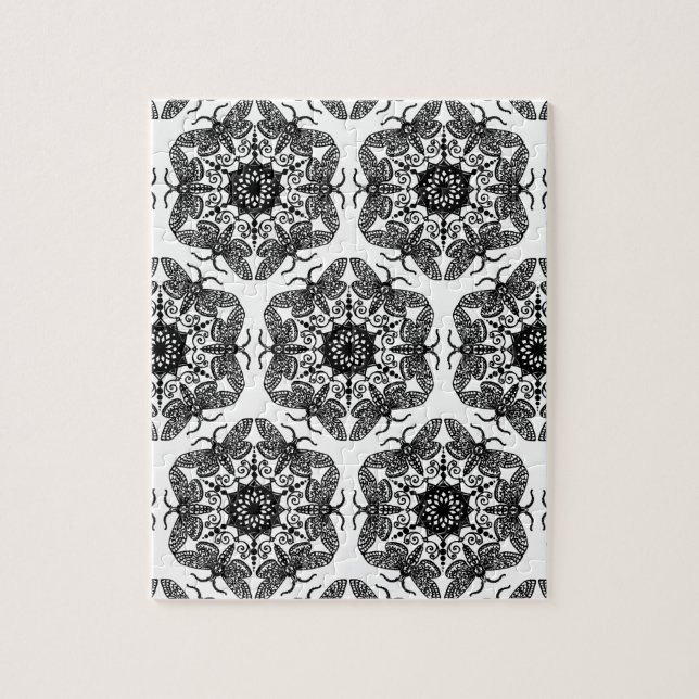 Wycinanka Motten-Muster Puzzle (Vertikal)