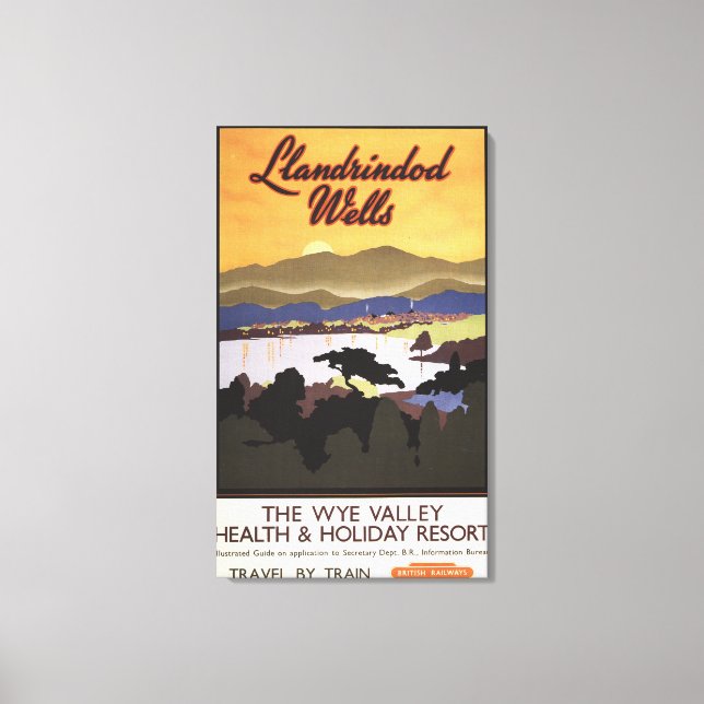 Wye Valley Resort British Rail Poster Leinwanddruck (Vorderseite)