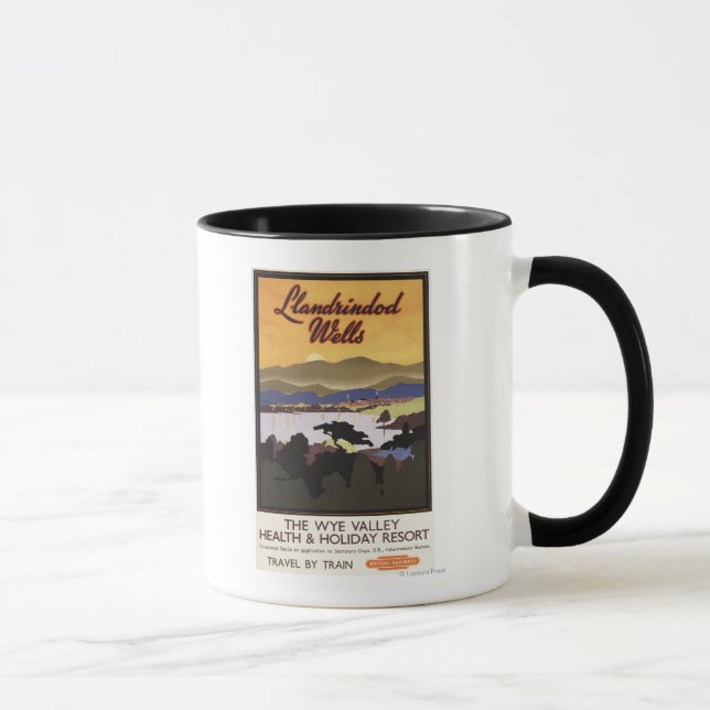 Wye Valley Resort British Rail Poster Tasse (Rechts)