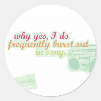 WYIDFBOIS Sticker! Runder Aufkleber