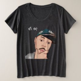Wyl Snap Große Größe T-Shirt