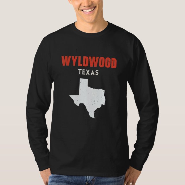 Wyldwood Texas USA State America Travel Texas T-Shirt (Vorderseite)