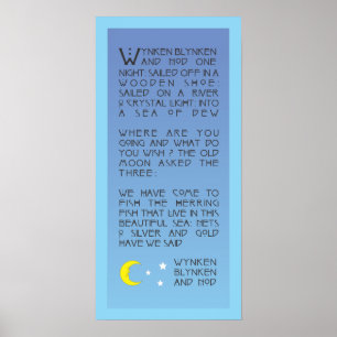 Wynken, Blynken und Nod Poster