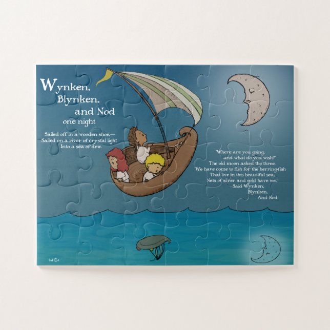 Wynken, Blynken und Nod Puzzle (Horizontal)