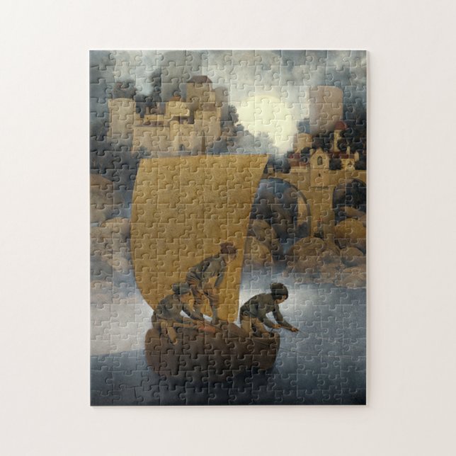 Wynken, Blynken und Nod von Maxfield Parrish 1902 Puzzle (Vertikal)