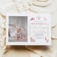 WYNONA Blush Pink 1. Rodeo Cowgirl Birthday