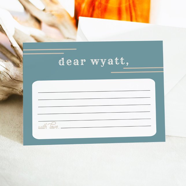 WYNONA Terracotta Aquamarin Rodeo Cowboy Time Kaps Begleitkarte (Von Creator hochgeladen)