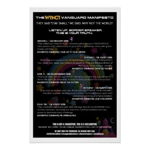 WYNOT Brand Shop: Boogie Bots Manifest-Poster Poster