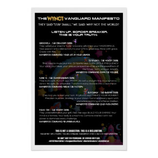 WYNOT Brand Shop: Boogie Bots Manifest-Poster Poster