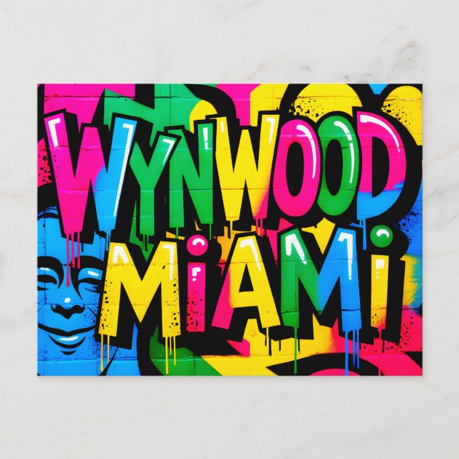 Wynwood Miami Postkarte (Vorderseite)