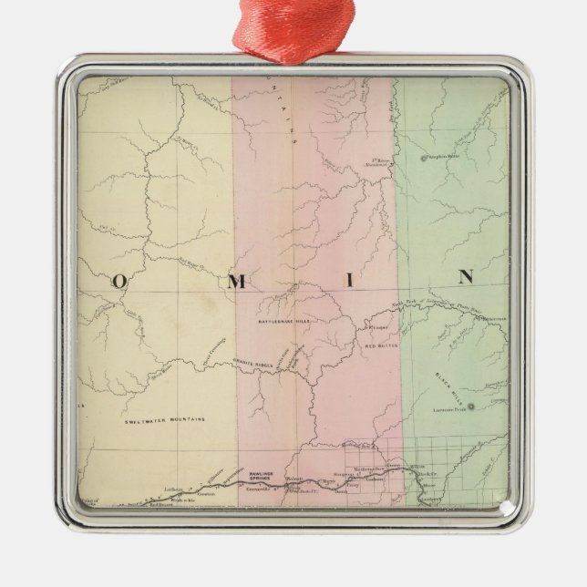 Wyoming 3 ornament aus metall (Vorne)
