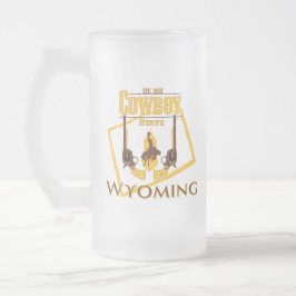 Wyoming-Bier-Tasse Mattglas Bierglas