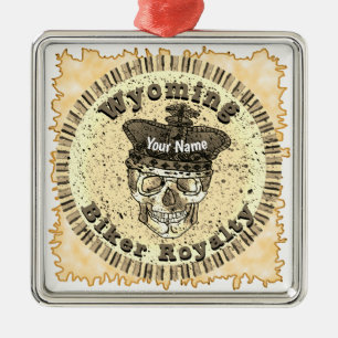 Wyoming Biker  Ornament Aus Metall