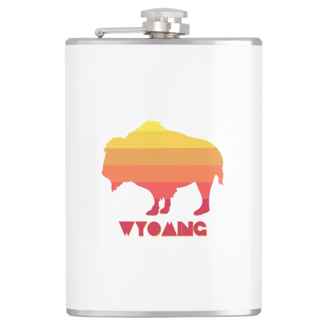 Wyoming Bison Flachmann (Vorderseite)