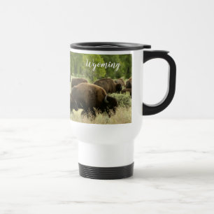 Wyoming Bisons Natur Tierfotografie Reisebecher
