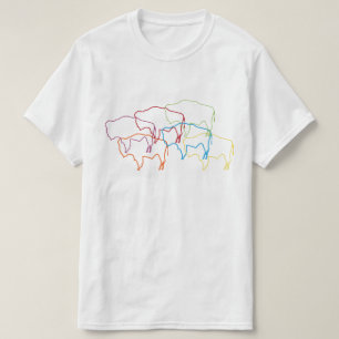 Wyoming-Bisonstolzunschärfe T-Shirt