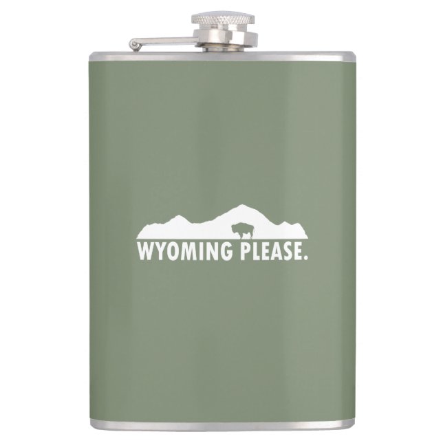 Wyoming bitte flachmann (Vorderseite)