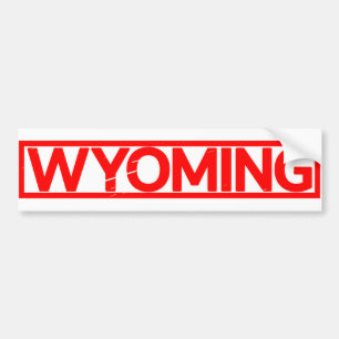 Wyoming Briefmarke Autoaufkleber