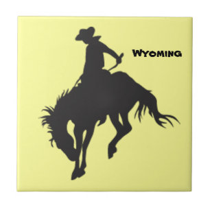 Wyoming Bucking Horse Tile Fliese