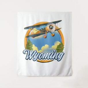 Wyoming-Cartoon-Logo Wandteppich