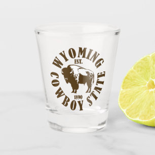 Wyoming, Cowboy-Staat Schnapsglas