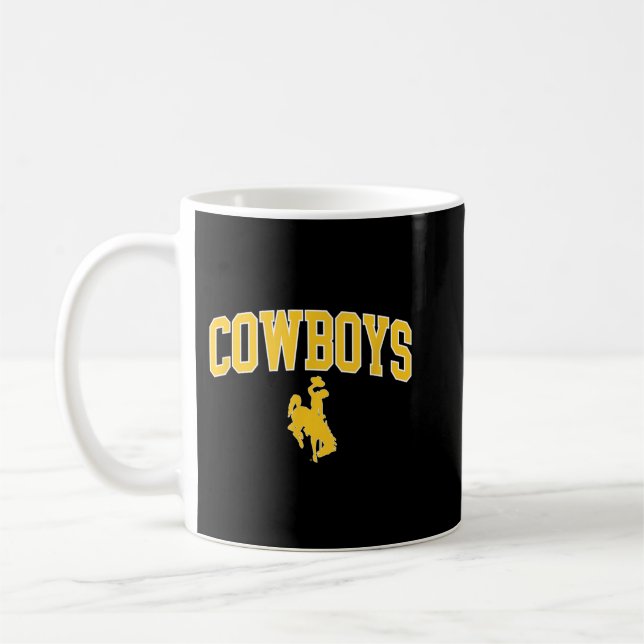 Wyoming Cowboys Apparel Cowboys Brown Arch & Logo Kaffeetasse (Links)