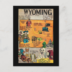 Wyoming der Gleichheitsstaat Postkarte
